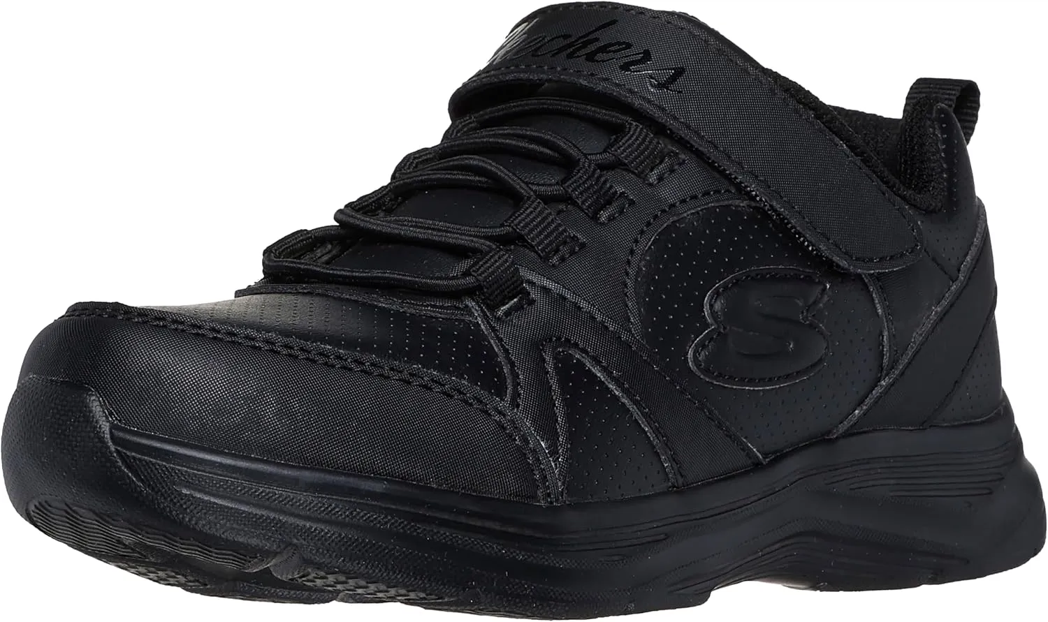 Skechers Girls' Glimmer Kicks School Struts Sneaker