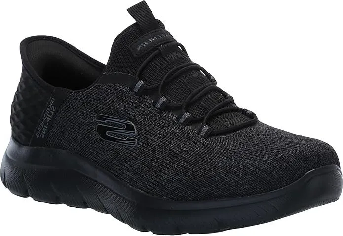 Skechers Men's Summits Key Pace Hands Free Slip-in Loafer, Black/Black,