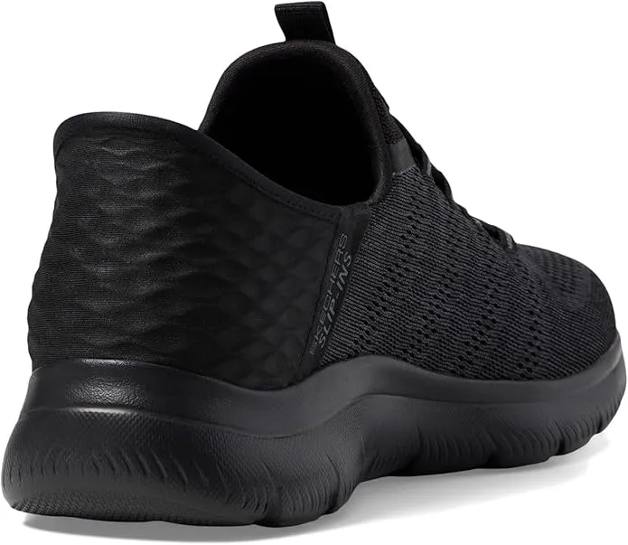 Skechers Men's Summits Key Pace Hands Free Slip-in Loafer, Black/Black,