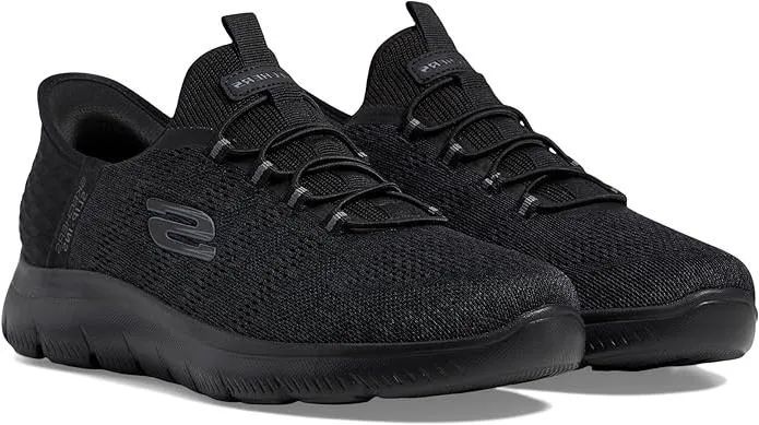 Skechers Men's Summits Key Pace Hands Free Slip-in Loafer, Black/Black,