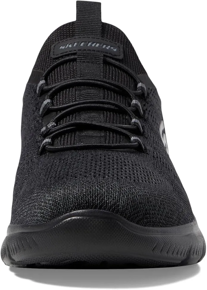 Skechers Men's Summits Key Pace Hands Free Slip-in Loafer, Black/Black,
