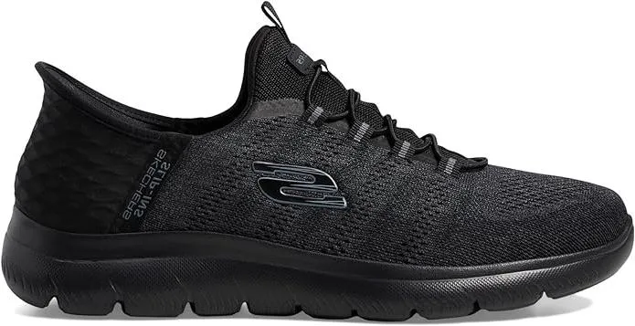 Skechers Men's Summits Key Pace Hands Free Slip-in Loafer, Black/Black,