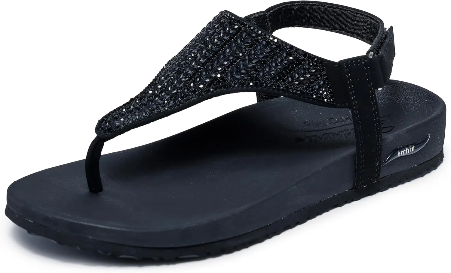 Skechers Women's Arch Fit Meditation-Hidden Gems Flip-Flop