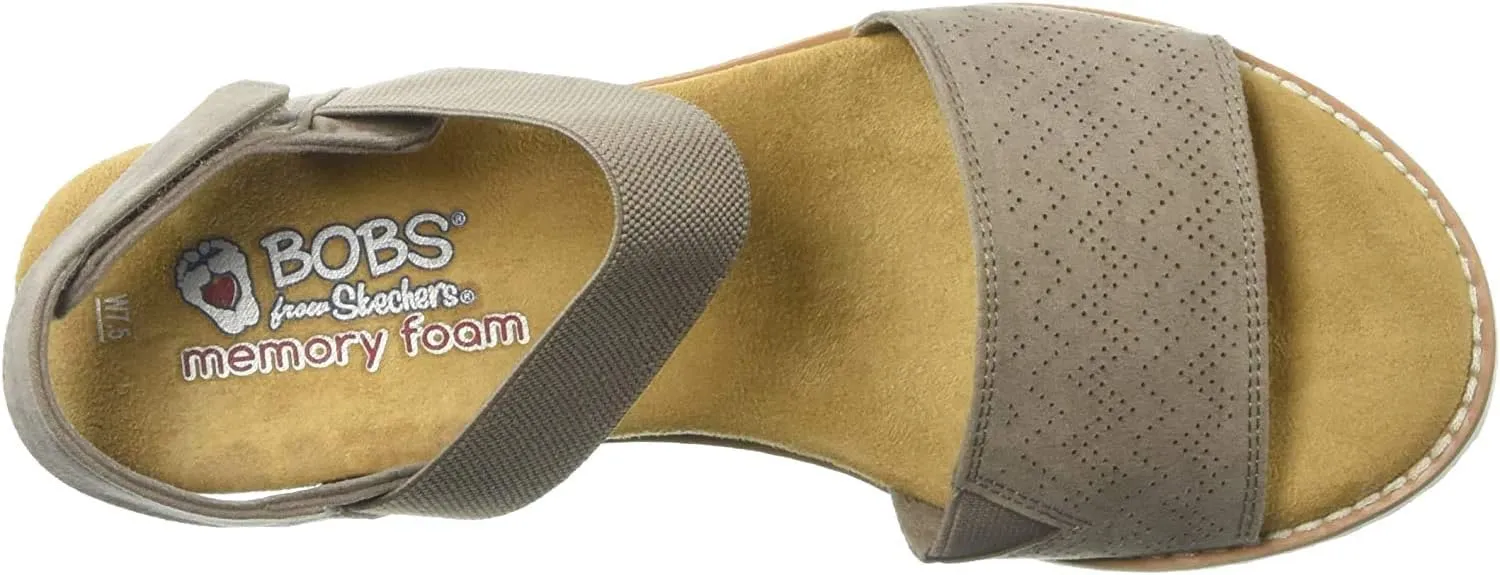 Skechers Women's Desert Kiss-Stretch Quarter Strap Sandal Flat