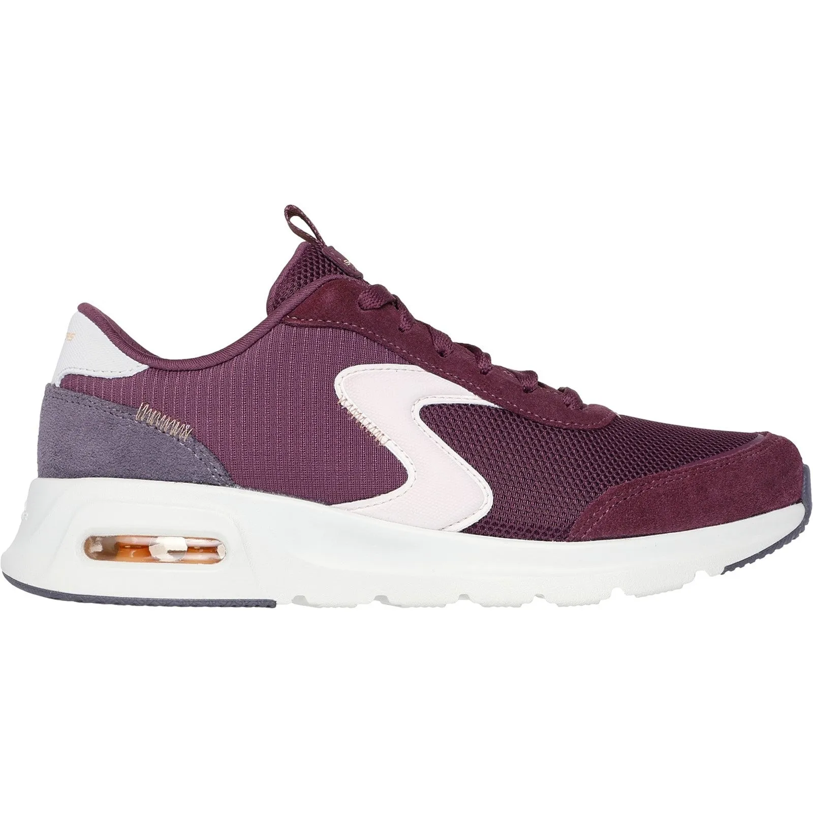 Skechers Womens Skech-Air Court Air Wave 150076-BUMT Burgundy/Multi Lace Up Shoe