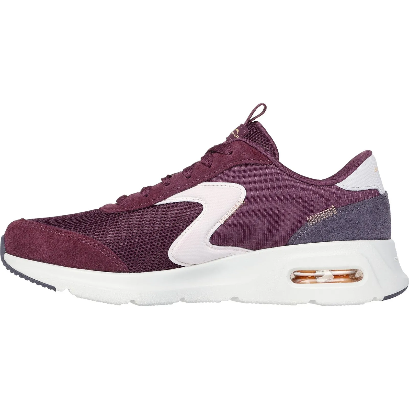 Skechers Womens Skech-Air Court Air Wave 150076-BUMT Burgundy/Multi Lace Up Shoe