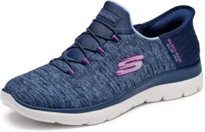Skechers Women's Summits Hands-Free Slip-Ins – Memory Foam Insole, Heel Pillow, Vegan Materials Sneakers