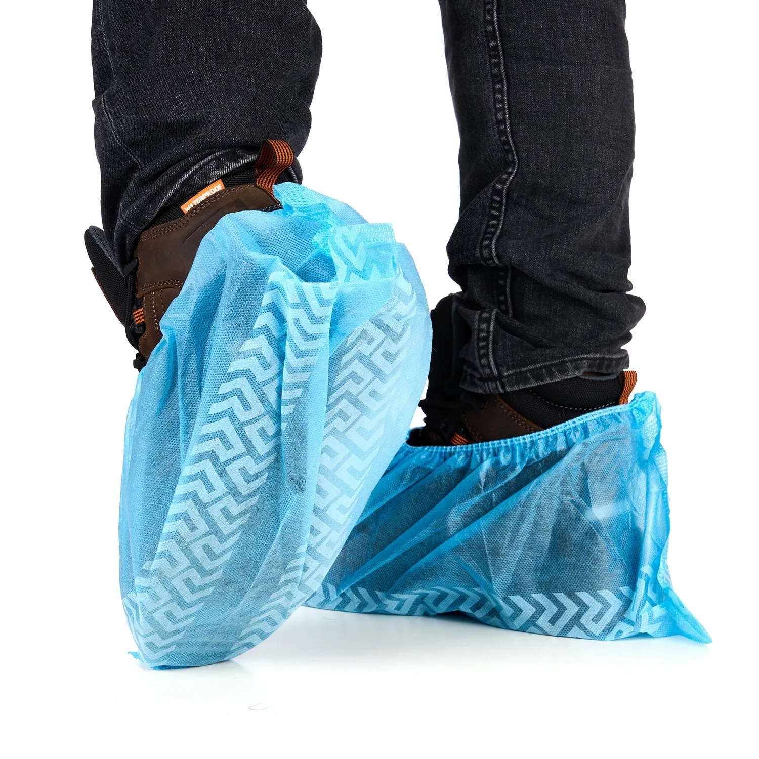 Slip-Resistant Boot & Shoe Covers, Blue, 100 count