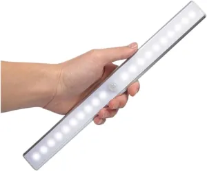 Smart Strip Charging 24led Human Body Sensor lamp Cabinet lamp Sensor Night Light USB Shoe Cabinet Wardrobe lamp (Color : 20 Lights White Light, Size : 2.8w)