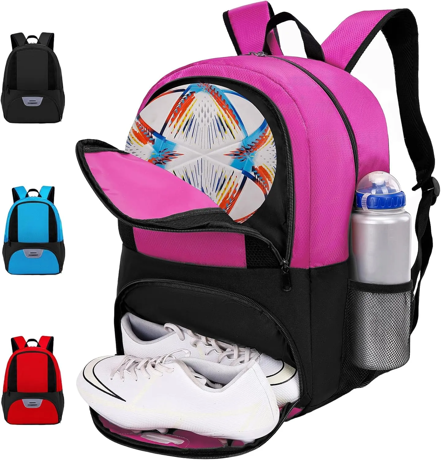 Soccer Bag,Youth Soccer Backpack, Football Volleyball Basketball Backpack fo,Sport Equipment Bags with Shoe compartment