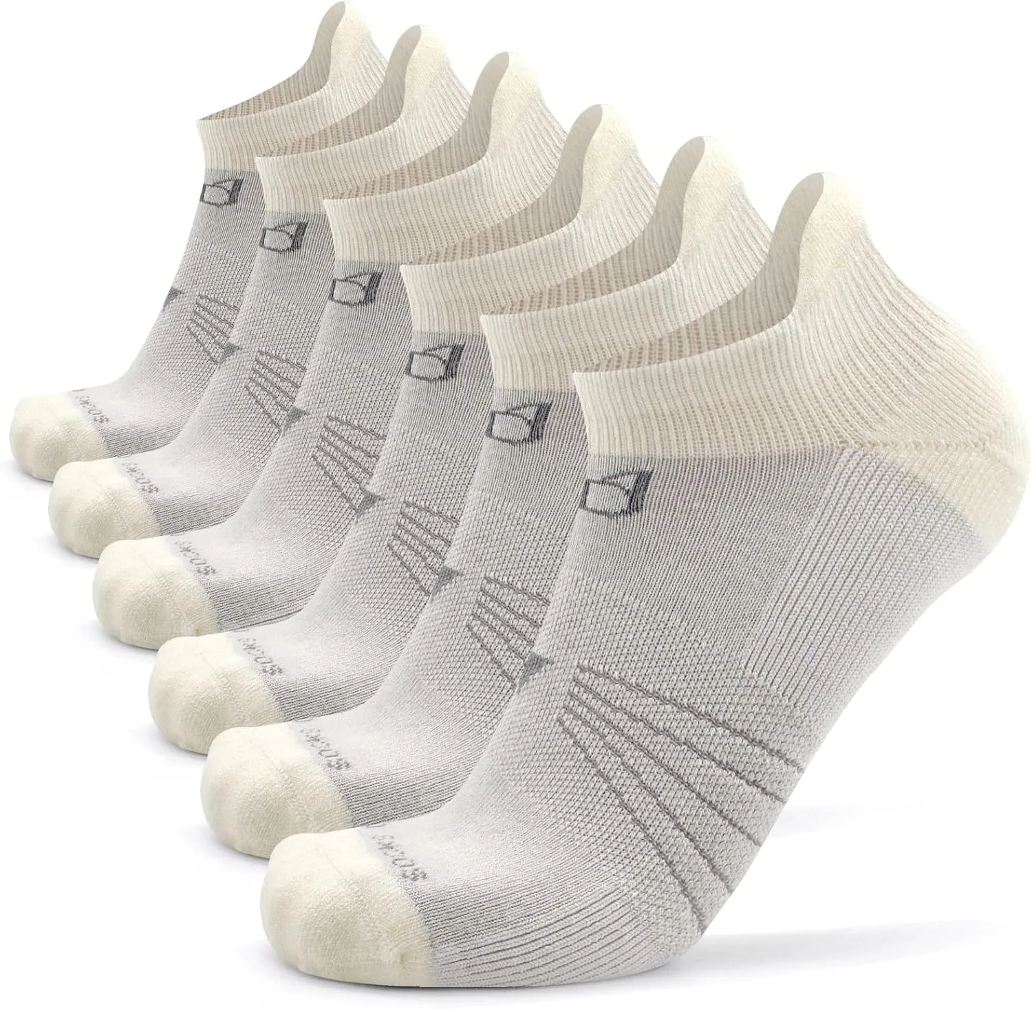 Socks Daze 3/6 Pack Men's Women's Merino Wool Ankle Running Sport Soft Thick Cushion Athletic Socks for Walking Light Hiking