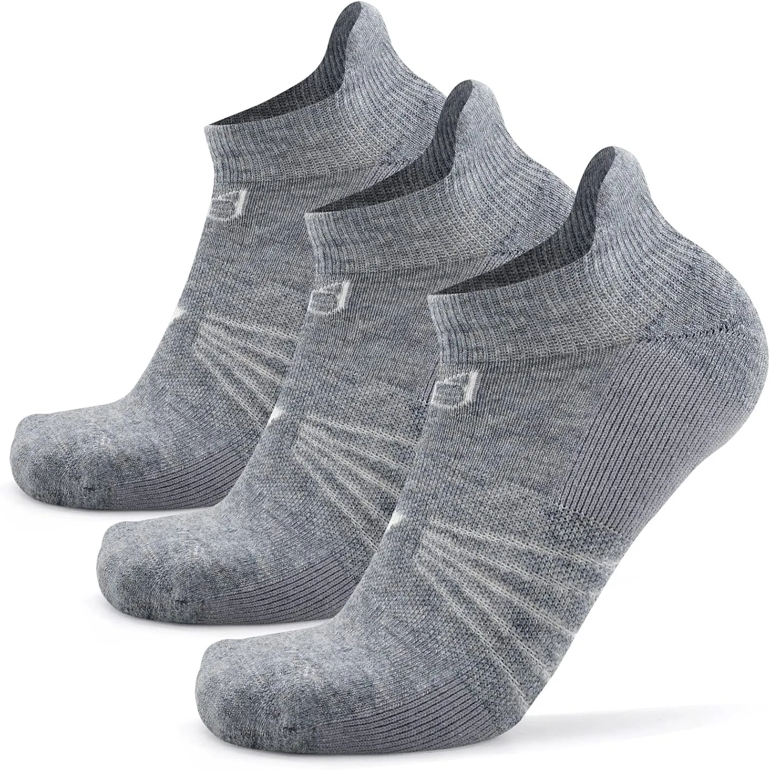 Socks Daze 3/6 Pack Men's Women's Merino Wool Ankle Running Sport Soft Thick Cushion Athletic Socks for Walking Light Hiking
