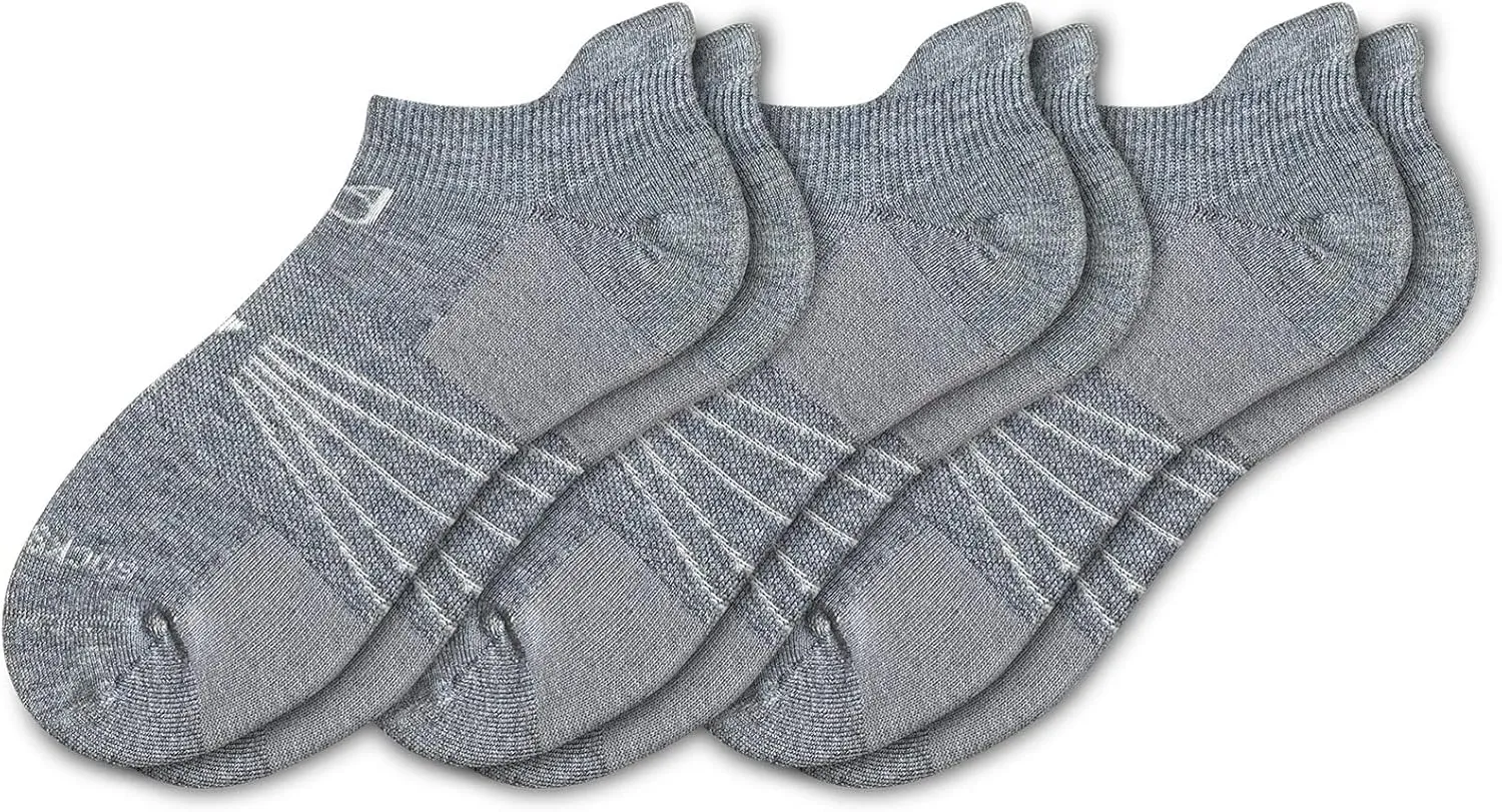 Socks Daze 3/6 Pack Men's Women's Merino Wool Ankle Running Sport Soft Thick Cushion Athletic Socks for Walking Light Hiking