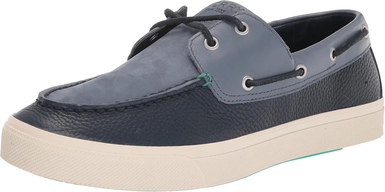 Sperry Mens Shoes Men's Bahama PLUSHWAVE Sneaker, Navy Tritone, 9.5