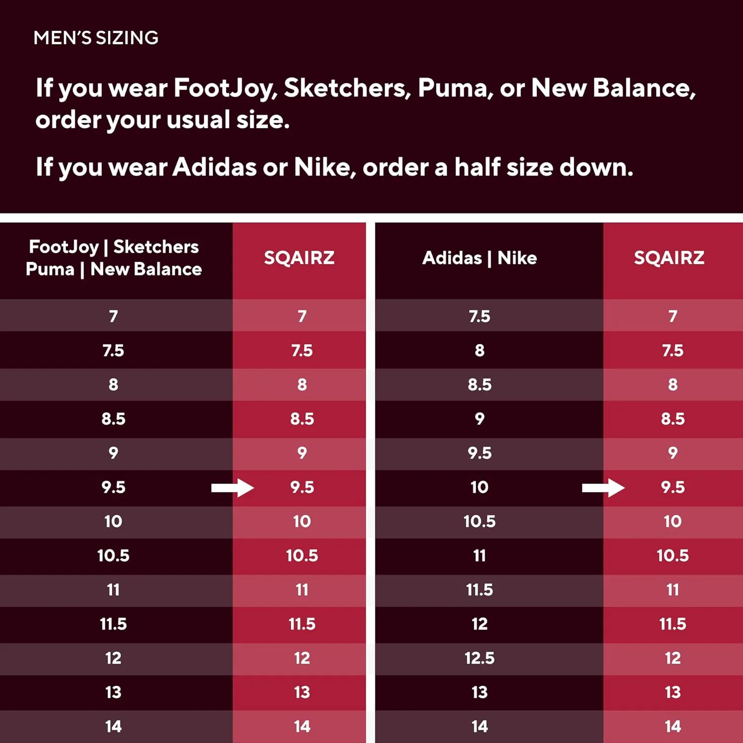 SQAIRZ Speed ProS2 Men's Athletic Golf Shoes, Designed for Balance & Performance, Replaceable Spikes, Waterproof