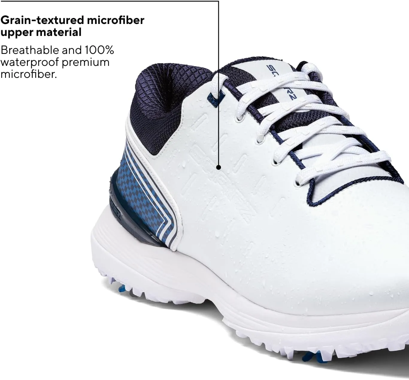 SQAIRZ Speed ProS2 Men's Athletic Golf Shoes, Designed for Balance & Performance, Replaceable Spikes, Waterproof