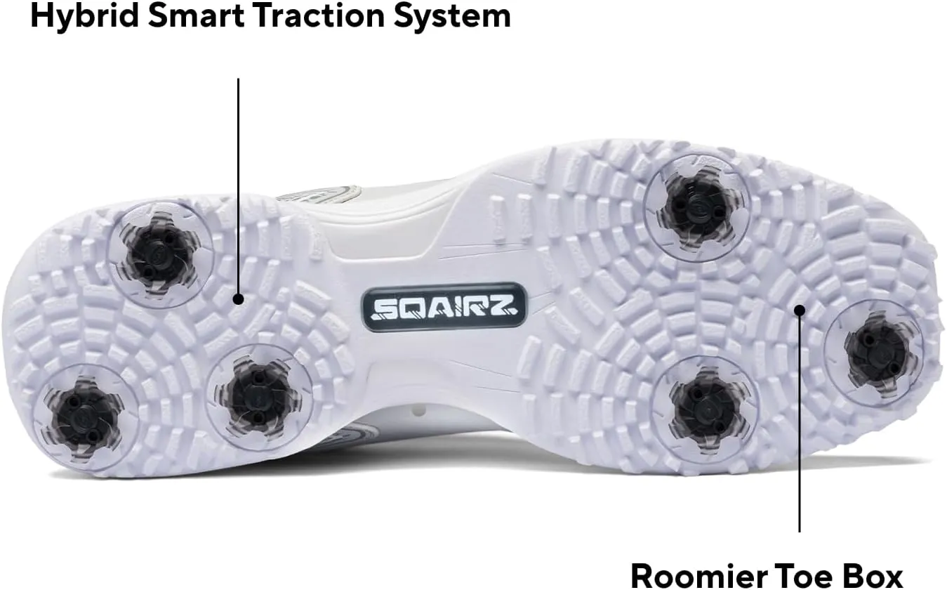 SQAIRZ Speed ProS2 Men's Athletic Golf Shoes, Designed for Balance & Performance, Replaceable Spikes, Waterproof