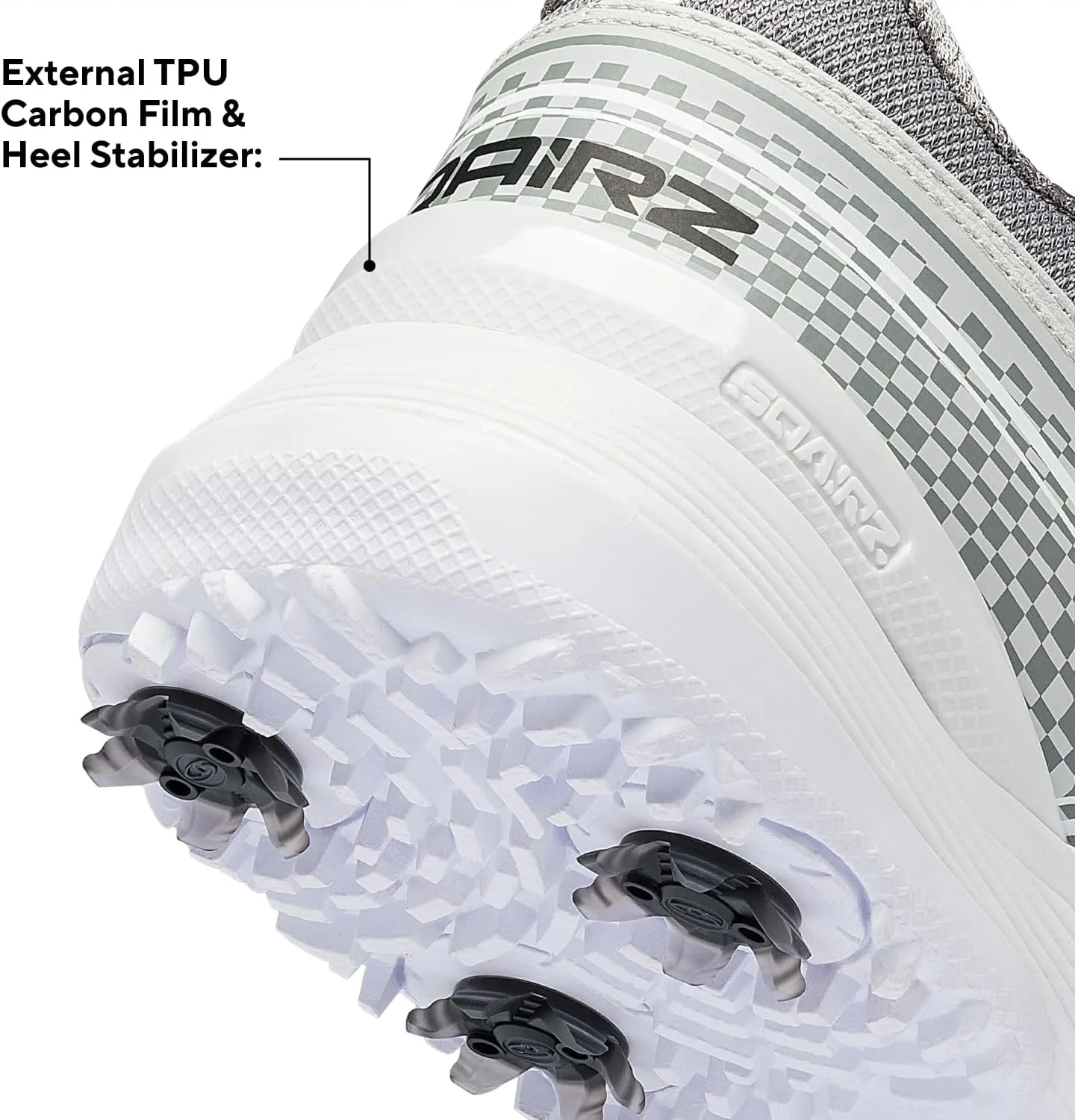 SQAIRZ Speed ProS2 Men's Athletic Golf Shoes, Designed for Balance & Performance, Replaceable Spikes, Waterproof