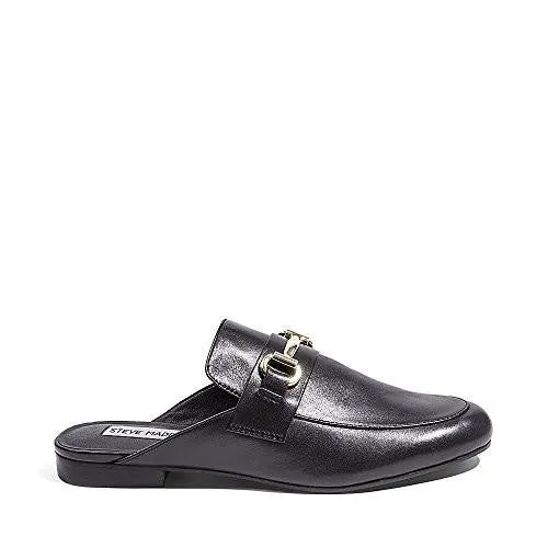 Steve Madden Kandi Slipon Loafer Black Leather 8 M Us
