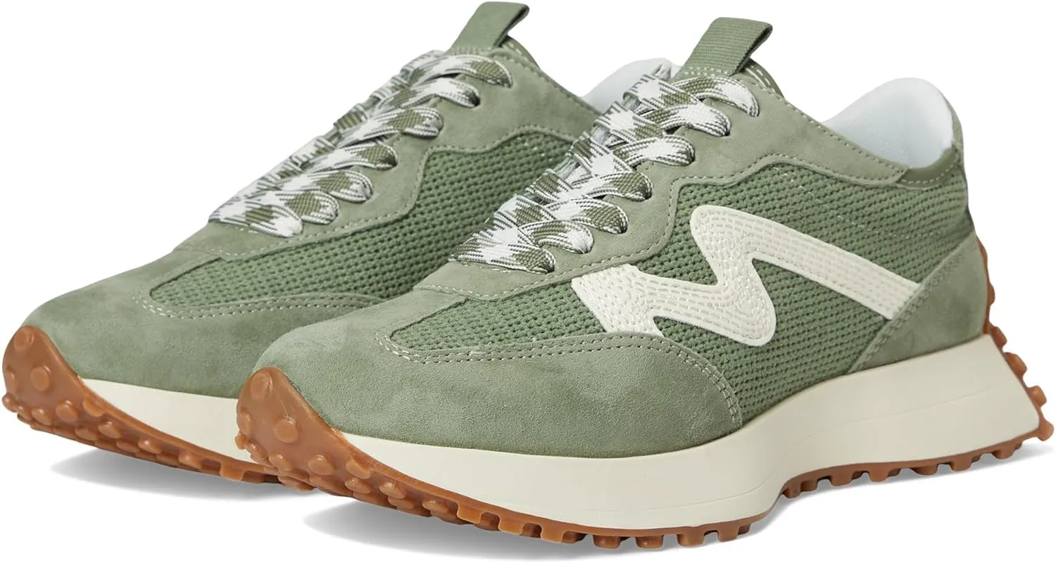 Steve Madden Women's Campo Sneaker, Sage Multi, 6.5