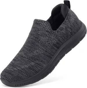 STQ Slip On Sneakers for Women Lightweight Walking Shoes Comfortable Breathable Mesh with Arch Suuport
