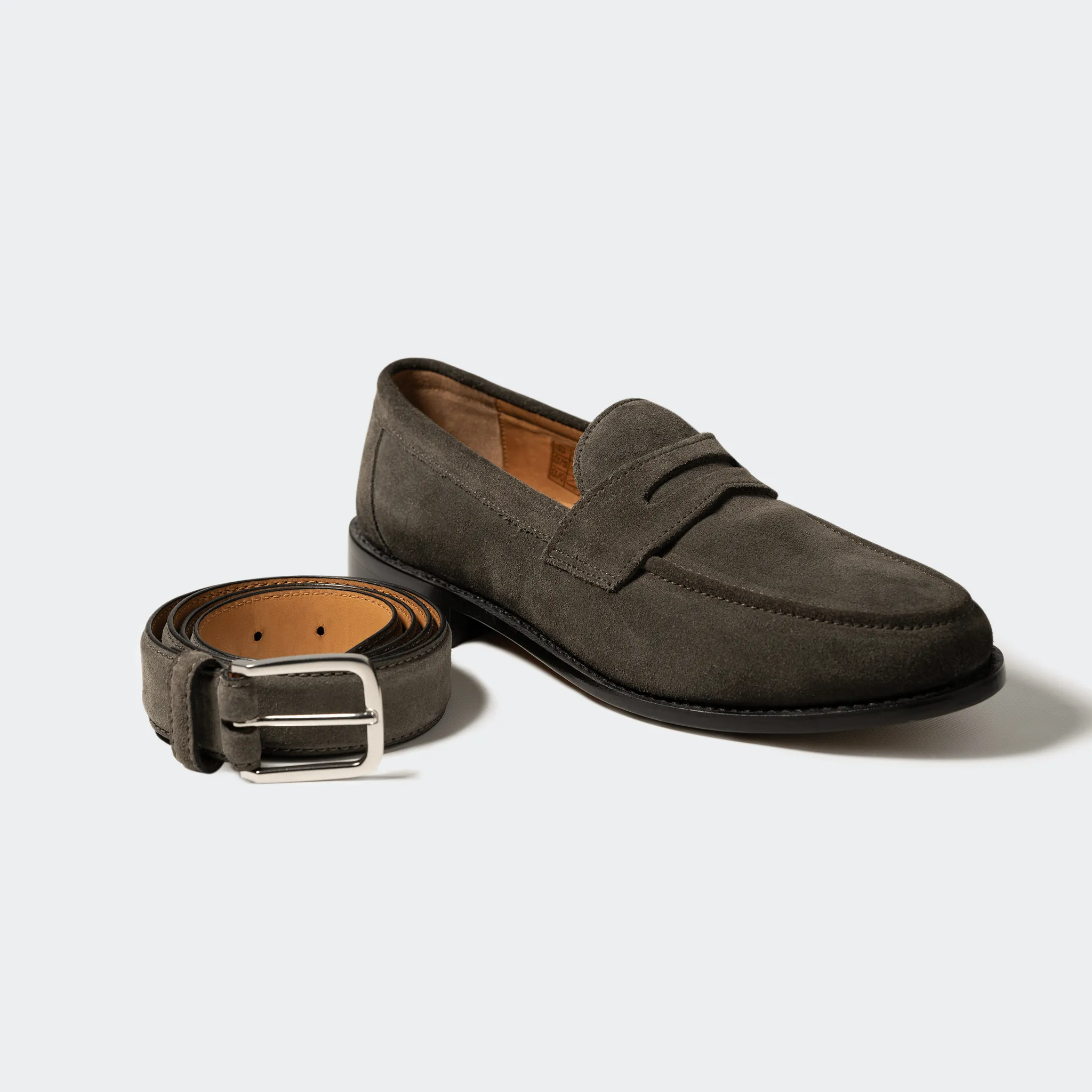 SUEDE BELT ANTHRACITE