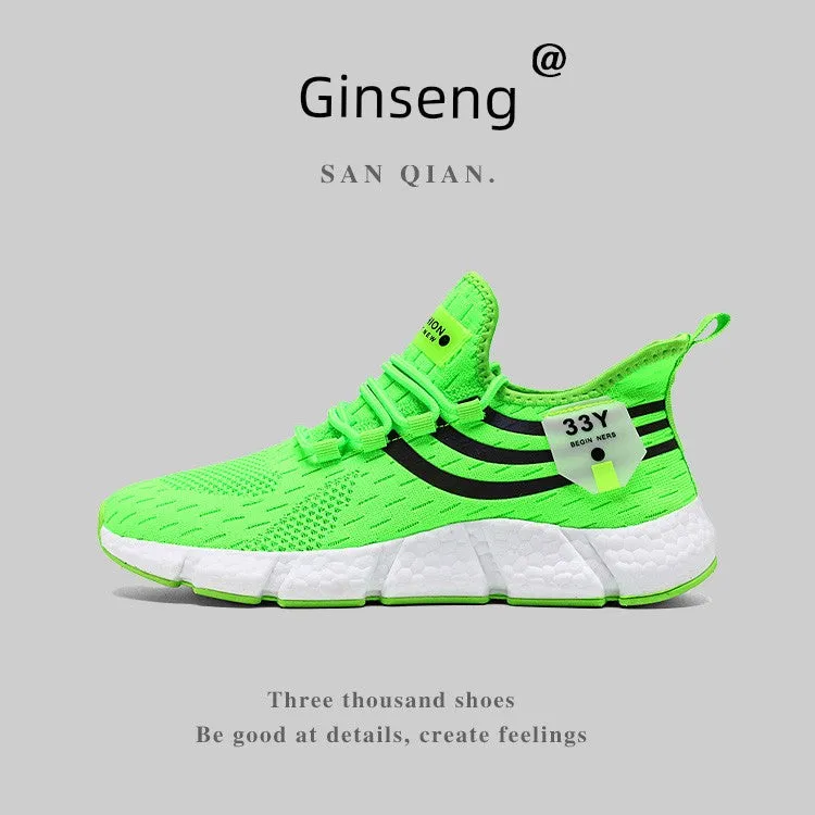 Summer Popcorn Built-in features Comfortable Express worldwide Shoes Gradient Flyknit Breathable Men's 2