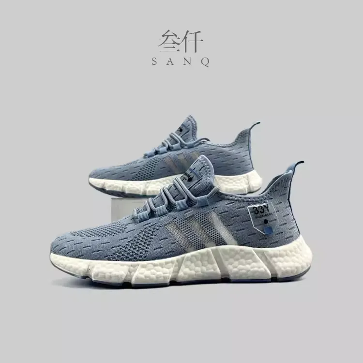 Summer Popcorn Built-in features Comfortable Express worldwide Shoes Gradient Flyknit Breathable Men's 2