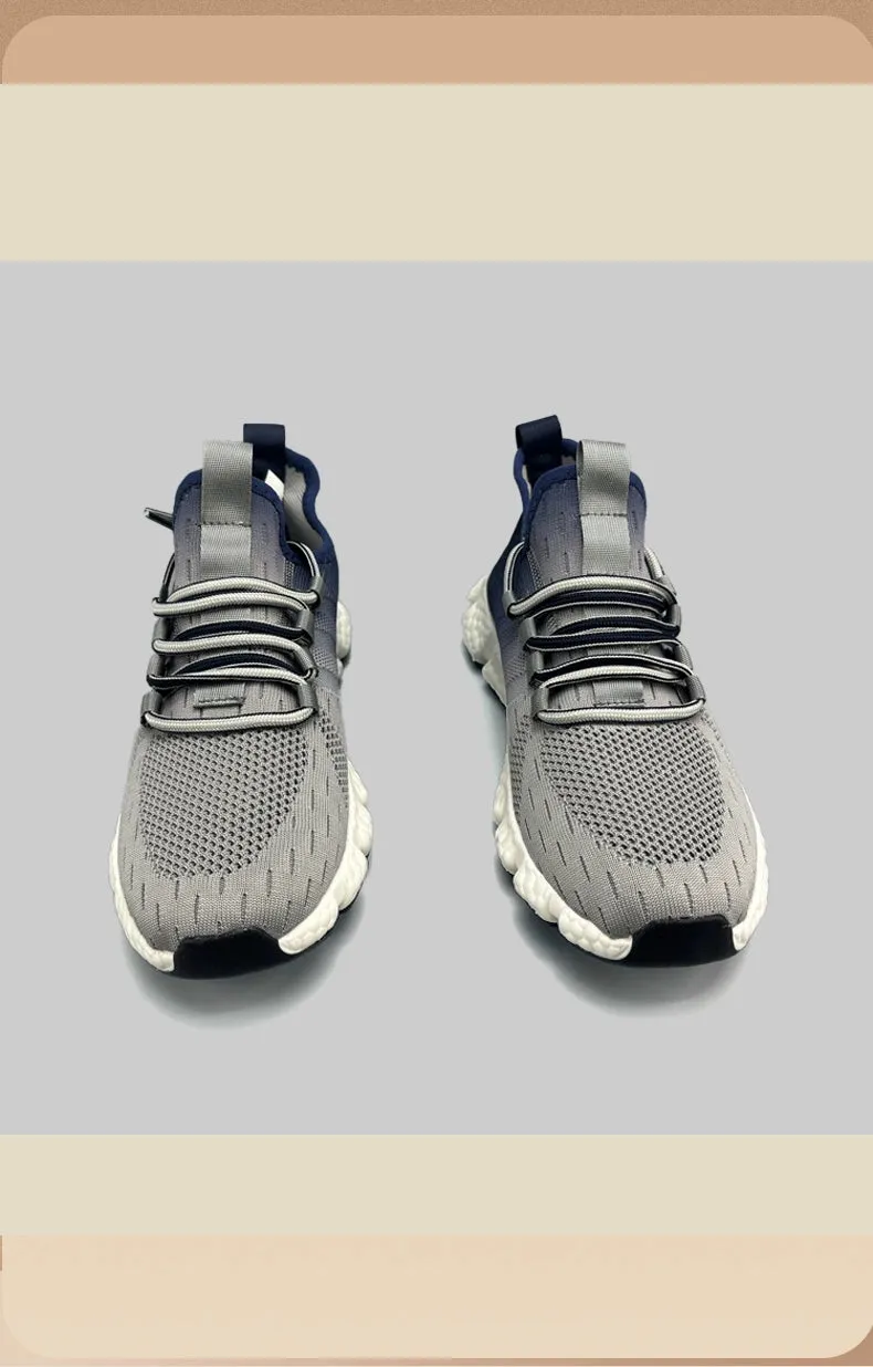 Summer Popcorn Built-in features Comfortable Express worldwide Shoes Gradient Flyknit Breathable Men's 2