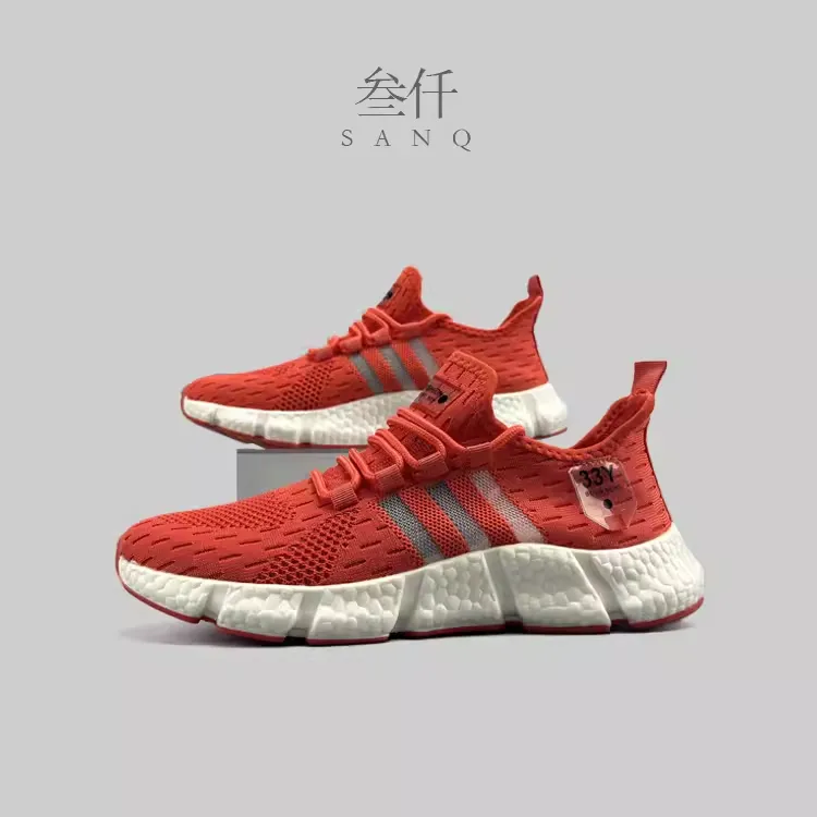 Summer Popcorn Built-in features Comfortable Express worldwide Shoes Gradient Flyknit Breathable Men's 2