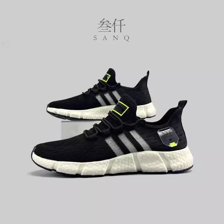 Summer Popcorn Built-in features Comfortable Express worldwide Shoes Gradient Flyknit Breathable Men's 2