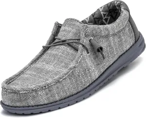 suroad Men's Loafers Slip on Shoes for Men Casual Canvas Shoes Comfortable & Light-Weight