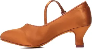 SWDZM Women Ballroom Dance Shoes Closed Toe Latin Salsa Walts Tango Character Dancing Shoes