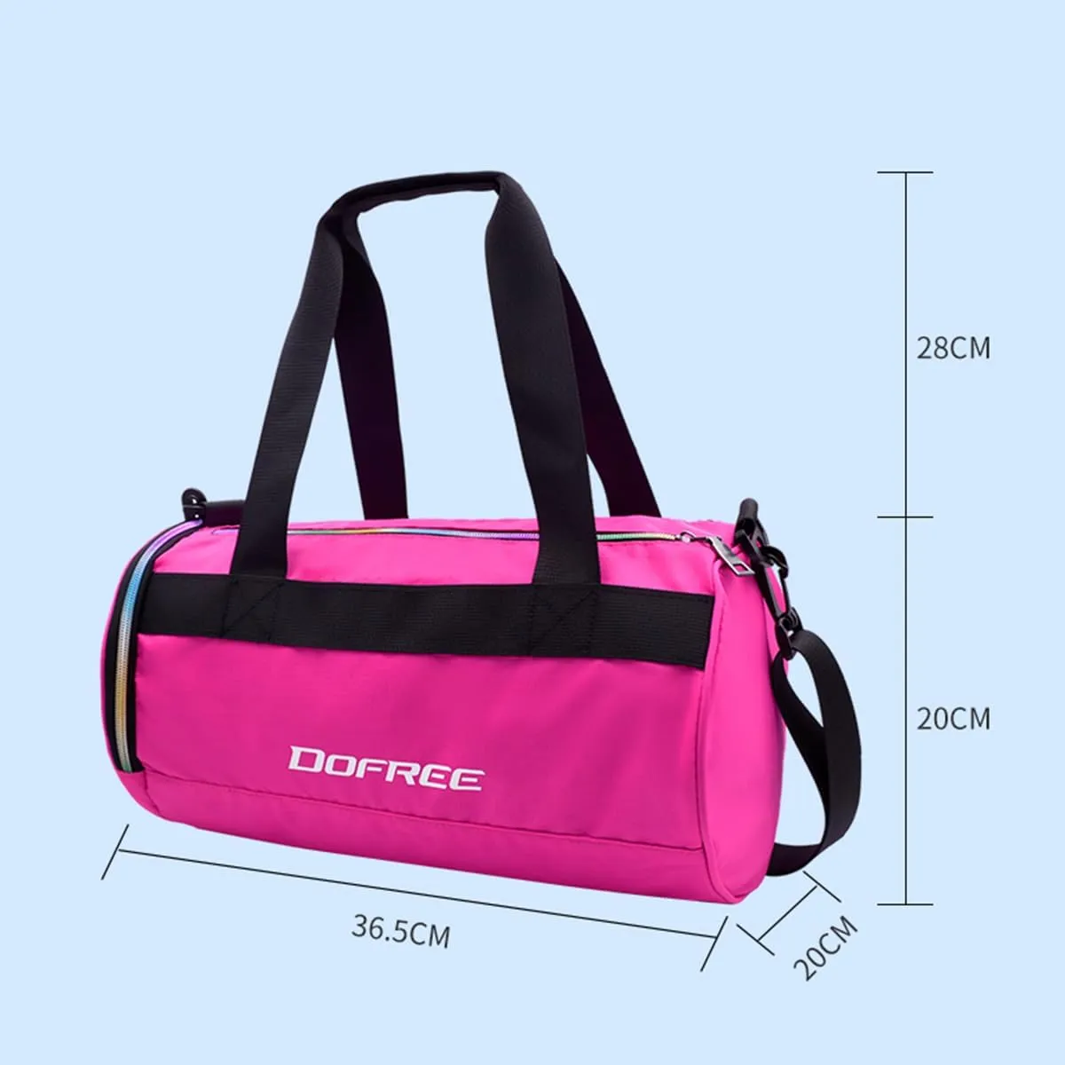 Swim Bag,Sports Gym Bag with Wet Pocket & Shoes Compartment,Lightweight Travel Duffel Bag for Men and Women