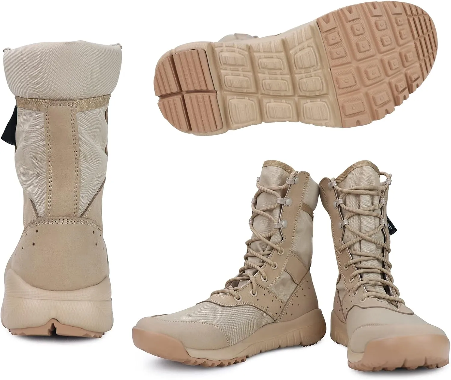 Tactical Boots for Men Lightweight Military Combat Boots Waterproof Comfortable for Work & Security