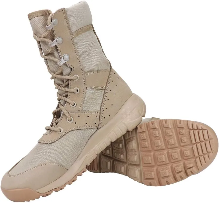 Tactical Boots for Men Lightweight Military Combat Boots Waterproof Comfortable for Work & Security
