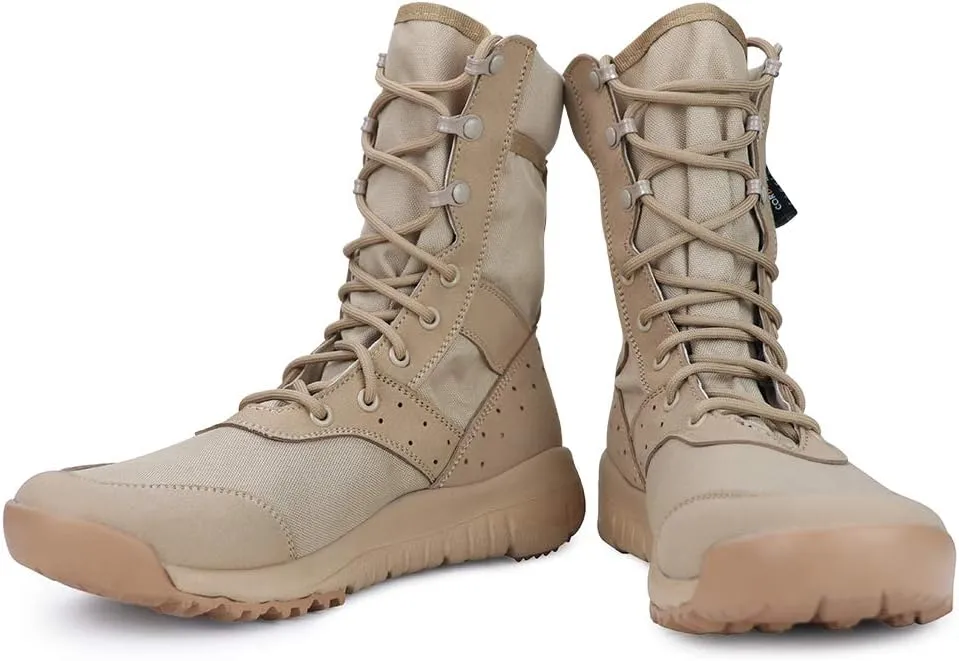 Tactical Boots for Men Lightweight Military Combat Boots Waterproof Comfortable for Work & Security