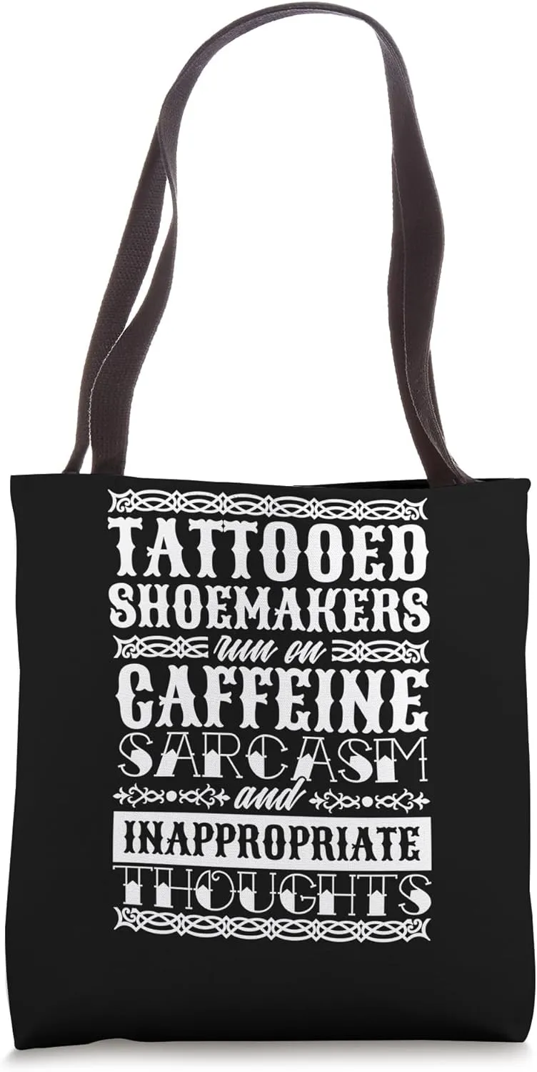 Tattooed Shoemakers for Shoe Lover and Shoemaking Tote Bag