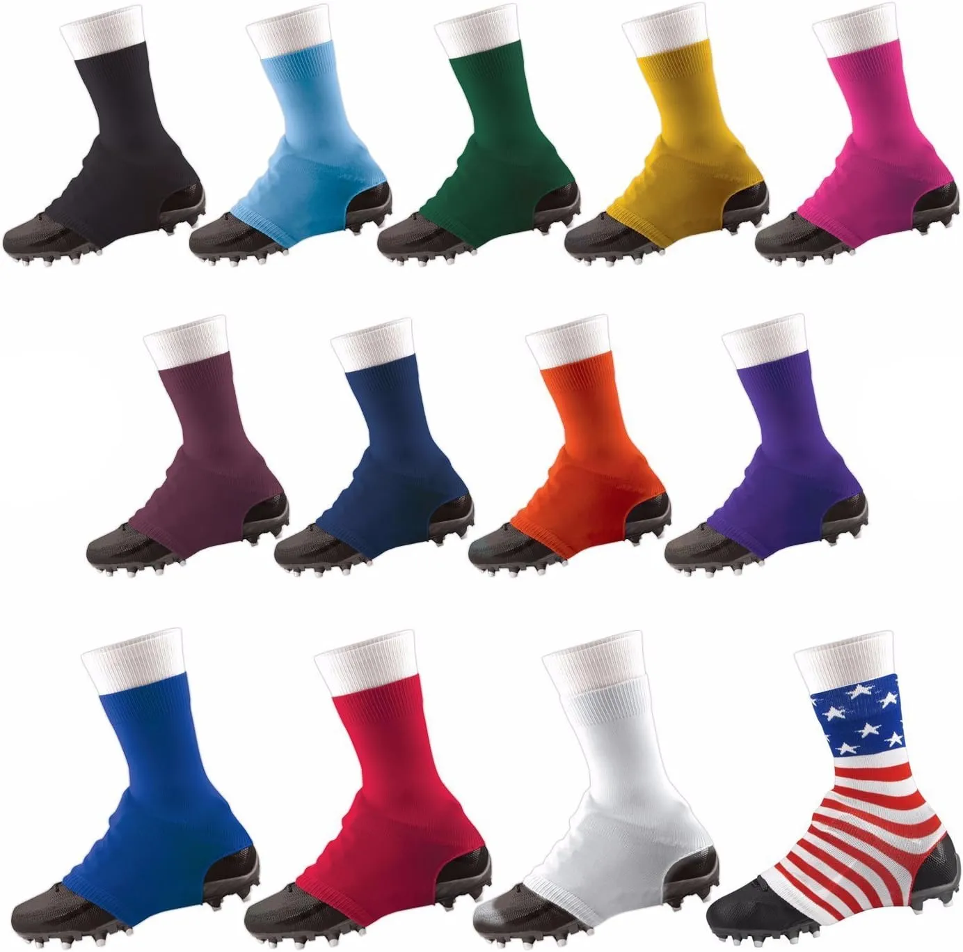 TCK Football Spat Cleat Covers - Lace Covers Youth and Adult Sizes for Boys Girls Men Women Soccer