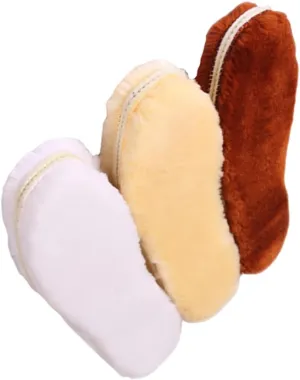 Thermal Boot Insoles Pack of Cushioned Wool Insoles for Men Women Boot and Shoe Inserts Winter Warmth Random