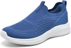 TIOSEBON Women's Walking Tennis Shoes Knit Comfortable Slip on Breathable Mesh Lightweight Sneaker