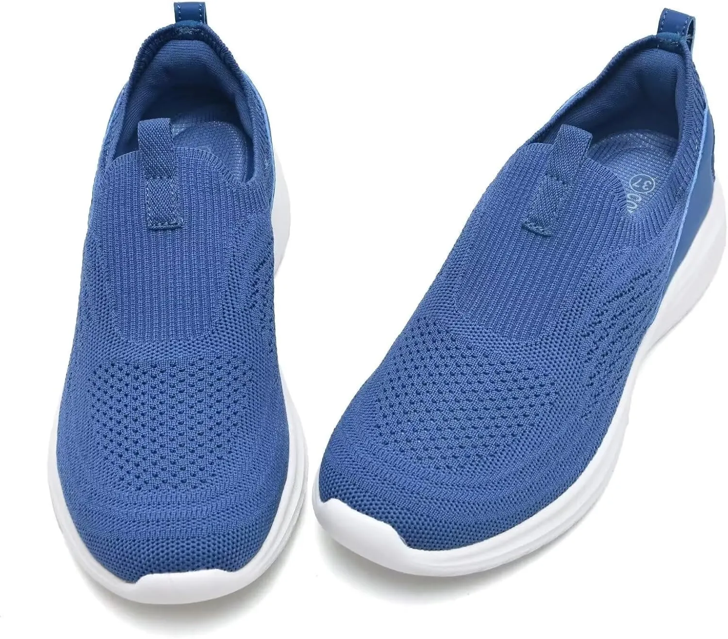 TIOSEBON Women's Walking Tennis Shoes Knit Comfortable Slip on Breathable Mesh Lightweight Sneaker