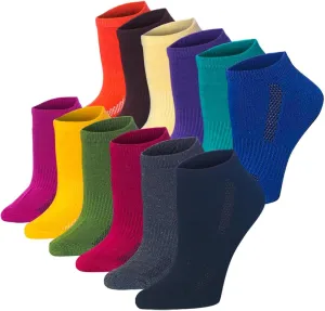 Tipi Toe Women's 12 Pack Athletic Cushioned Comfort Running Ankle Socks Available In Sizes 6-11