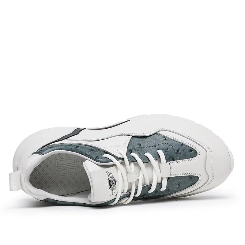 TNV Men shoes Real Leather Sneakers Laces Up Breathable Casual shoeslow heel Summer and Four season use DS3313