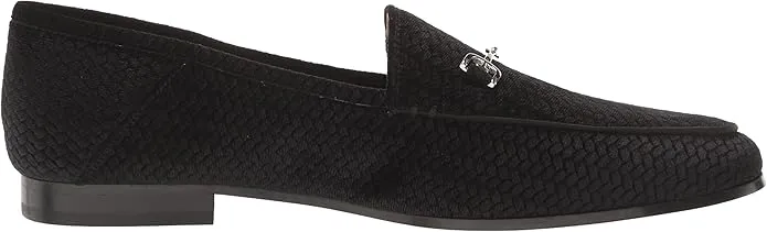 Today only Classic Slip Edelman Sam Toe Loraine On Black Almond Loafers Embossed Sustainable Velvet