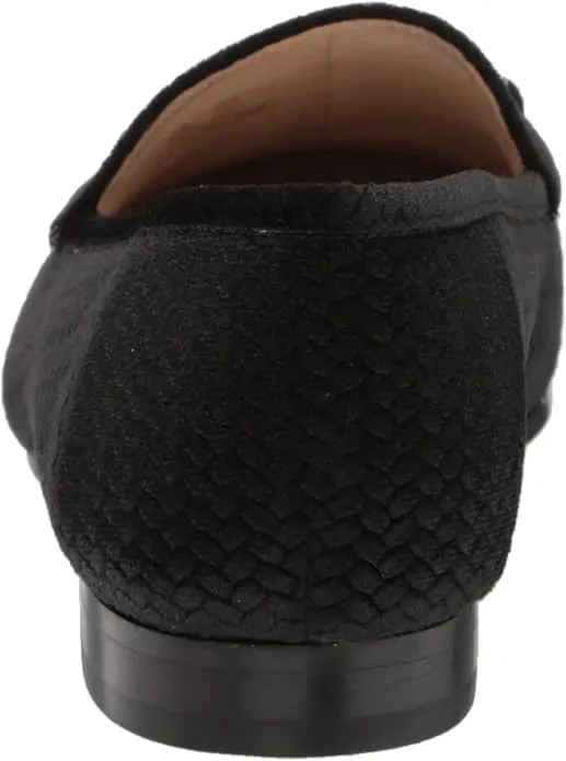 Today only Classic Slip Edelman Sam Toe Loraine On Black Almond Loafers Embossed Sustainable Velvet