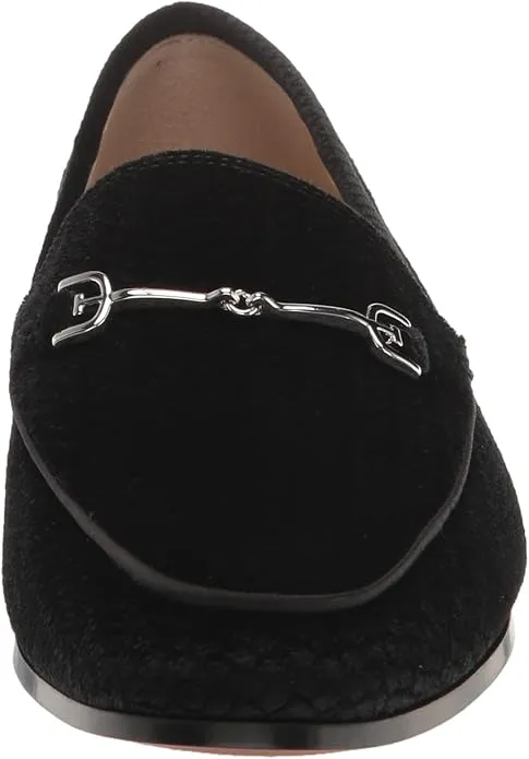 Today only Classic Slip Edelman Sam Toe Loraine On Black Almond Loafers Embossed Sustainable Velvet