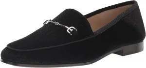 Today only Classic Slip Edelman Sam Toe Loraine On Black Almond Loafers Embossed Sustainable Velvet