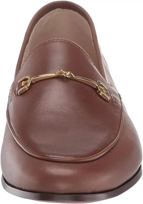 Toe Loafers Slip Almond Fashion Nut Loraine Edelman On Stacked Sam Heel Loved by customers Sophisticated Brown