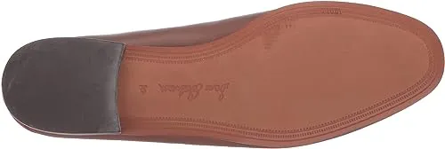Toe Loafers Slip Almond Fashion Nut Loraine Edelman On Stacked Sam Heel Loved by customers Sophisticated Brown